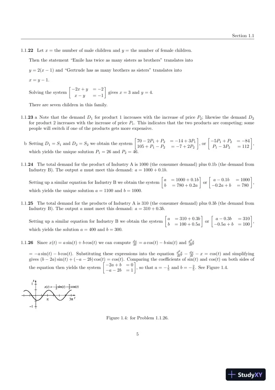 Solution Manual for Linear Algebra with Applications, 5th Edition, page 7