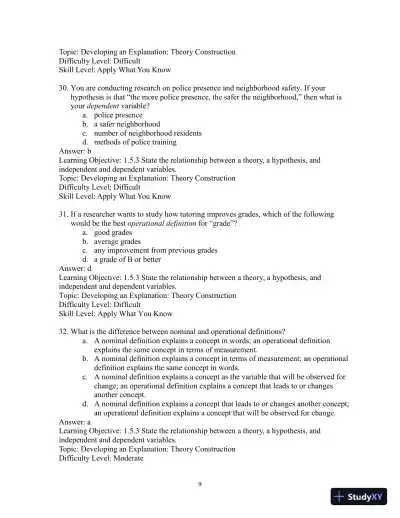 Test Bank for Sociology: Evidence and Insights - Page 12 preview image