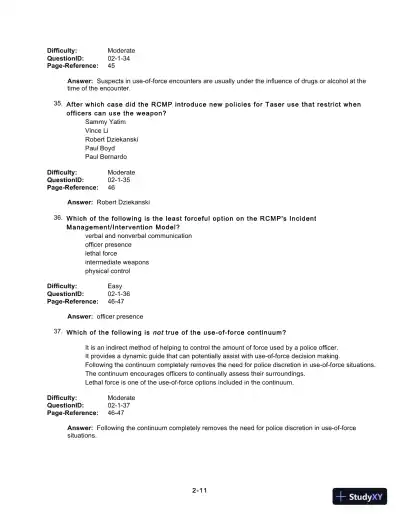 Test Bank For Forensic Psychology, 5th Edition - Page 31 preview image