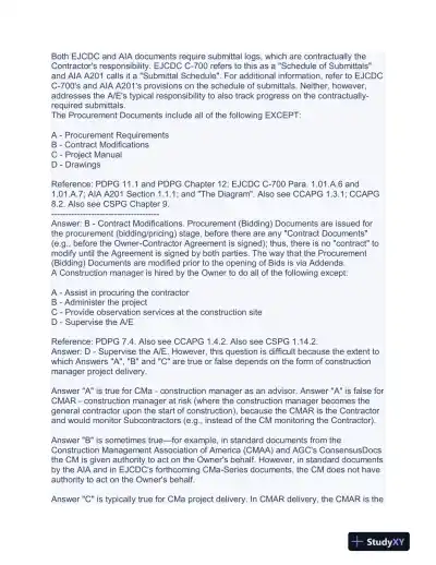 Construction CDT Exam With Answers (175 Solved Questions) - Page 7 preview image
