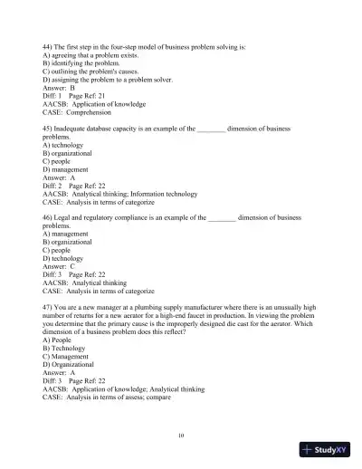 Test Bank For Essentials Of Mis, 11th Edition - Page 11 preview image