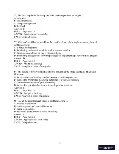 Test Bank For Essentials Of Mis, 11th Edition - Page 13 preview image