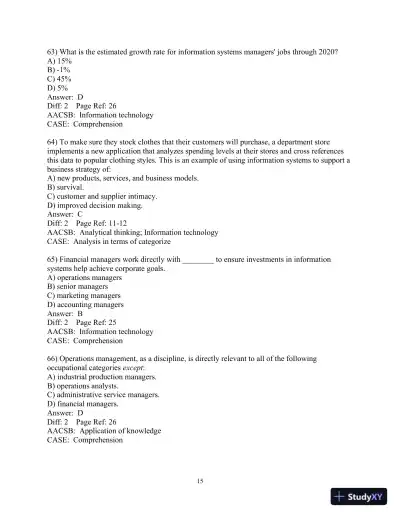 Test Bank For Essentials Of Mis, 11th Edition - Page 16 preview image
