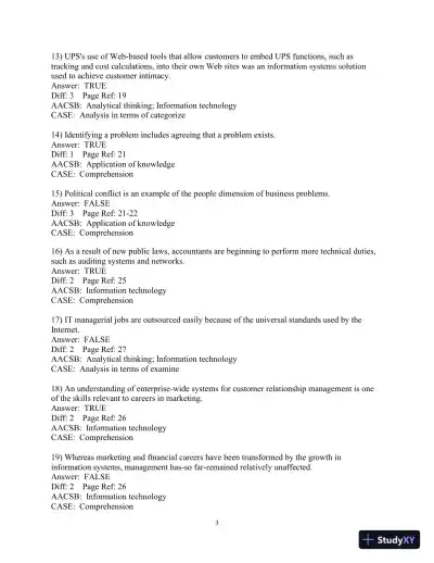 Test Bank For Essentials Of Mis, 11th Edition - Page 4 preview image