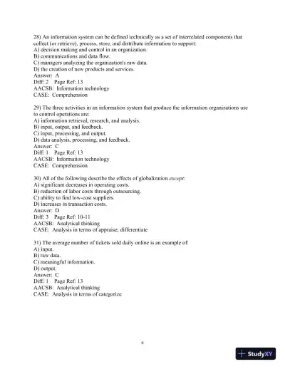 Test Bank For Essentials Of Mis, 11th Edition - Page 7 preview image