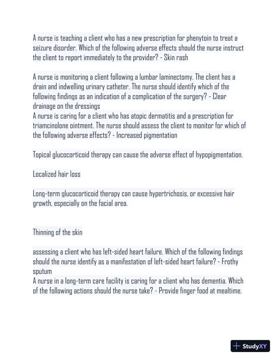 2019-2024 ATI RN Adult Medical Surgical Nursing Practice Exam With Answers (88 Solved Questions), page 3