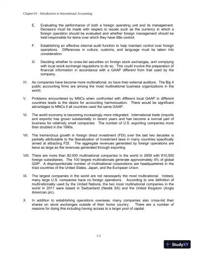 Solution Manual For International Accounting, 4th Edition - Page 3 preview image