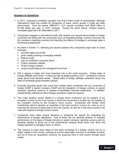 Solution Manual For International Accounting, 4th Edition - Page 4 preview image