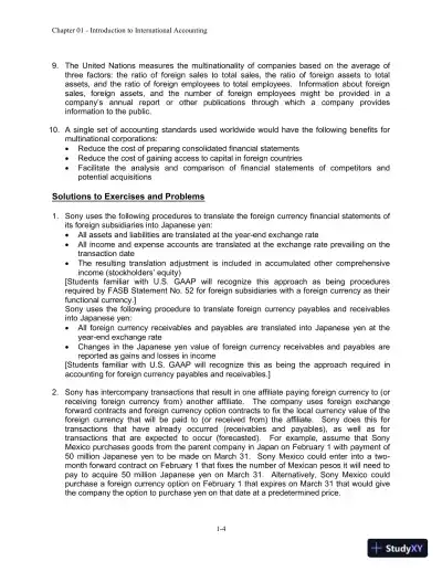 Solution Manual For International Accounting, 4th Edition - Page 5 preview image
