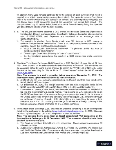 Solution Manual For International Accounting, 4th Edition - Page 6 preview image