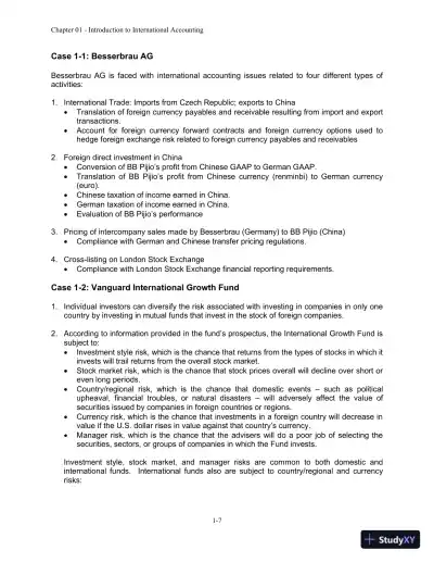 Solution Manual For International Accounting, 4th Edition - Page 8 preview image