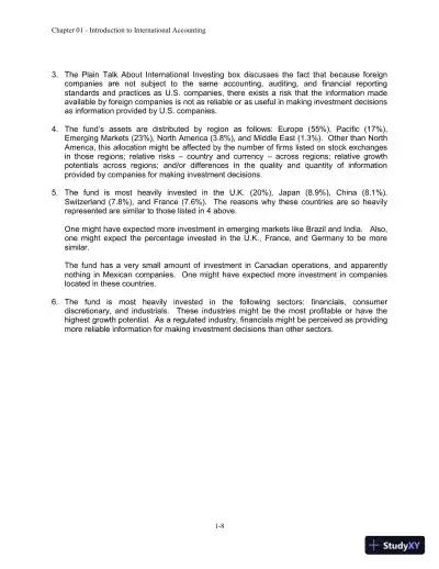 Solution Manual For International Accounting, 4th Edition - Page 9 preview image