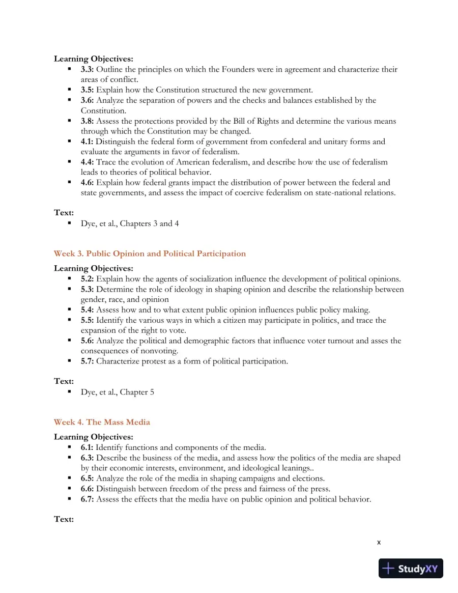 Revision Notes for Politics in America, 11th edition, page 12