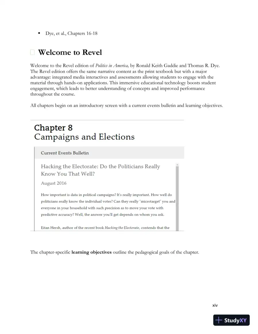 Revision Notes for Politics in America, 11th edition, page 16