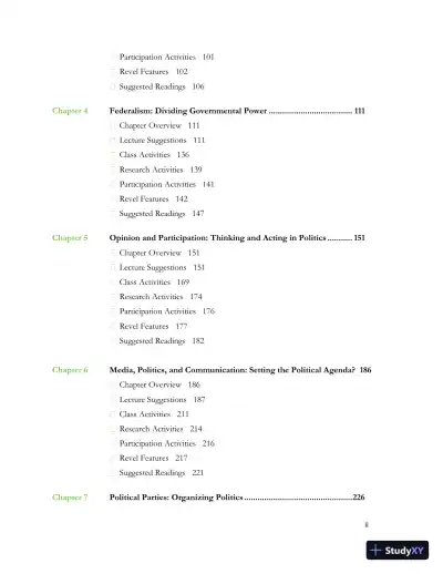 Revision Notes for Politics in America, 11th edition - Page 4 preview image