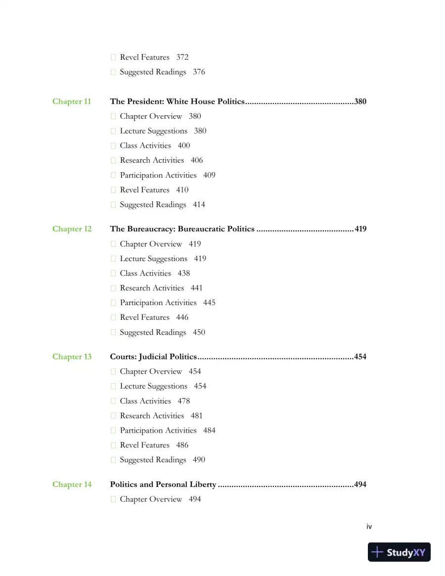 Revision Notes for Politics in America, 11th edition, page 6