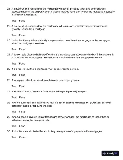 Test Bank For Real Estate Finance And Investments, 14th Edition - Page 14 preview image