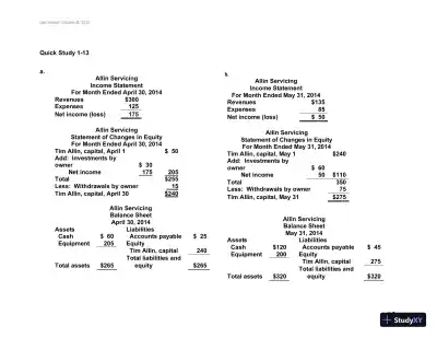 Fundamental Accounting Principles, Volume 1, 14th Canadian Edition Solution Manual - Page 10 preview image