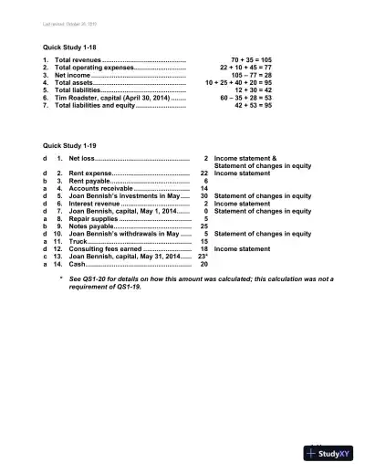 Fundamental Accounting Principles, Volume 1, 14th Canadian Edition Solution Manual - Page 12 preview image