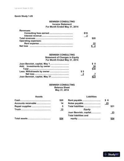 Fundamental Accounting Principles, Volume 1, 14th Canadian Edition Solution Manual - Page 13 preview image