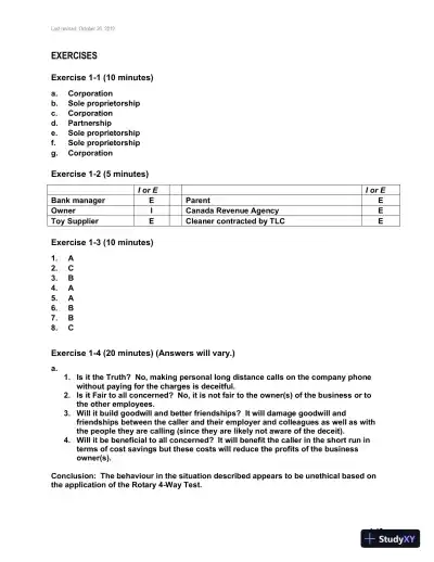 Fundamental Accounting Principles, Volume 1, 14th Canadian Edition Solution Manual - Page 14 preview image