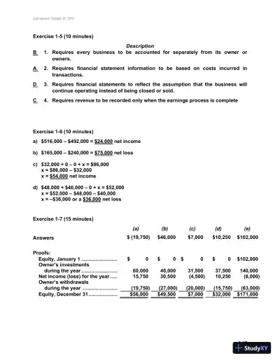 Fundamental Accounting Principles, Volume 1, 14th Canadian Edition Solution Manual - Page 16 preview image