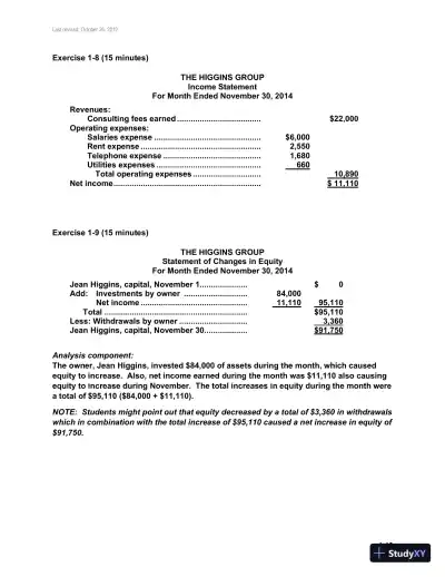 Fundamental Accounting Principles, Volume 1, 14th Canadian Edition Solution Manual - Page 17 preview image
