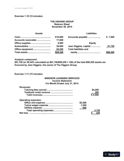 Fundamental Accounting Principles, Volume 1, 14th Canadian Edition Solution Manual - Page 18 preview image