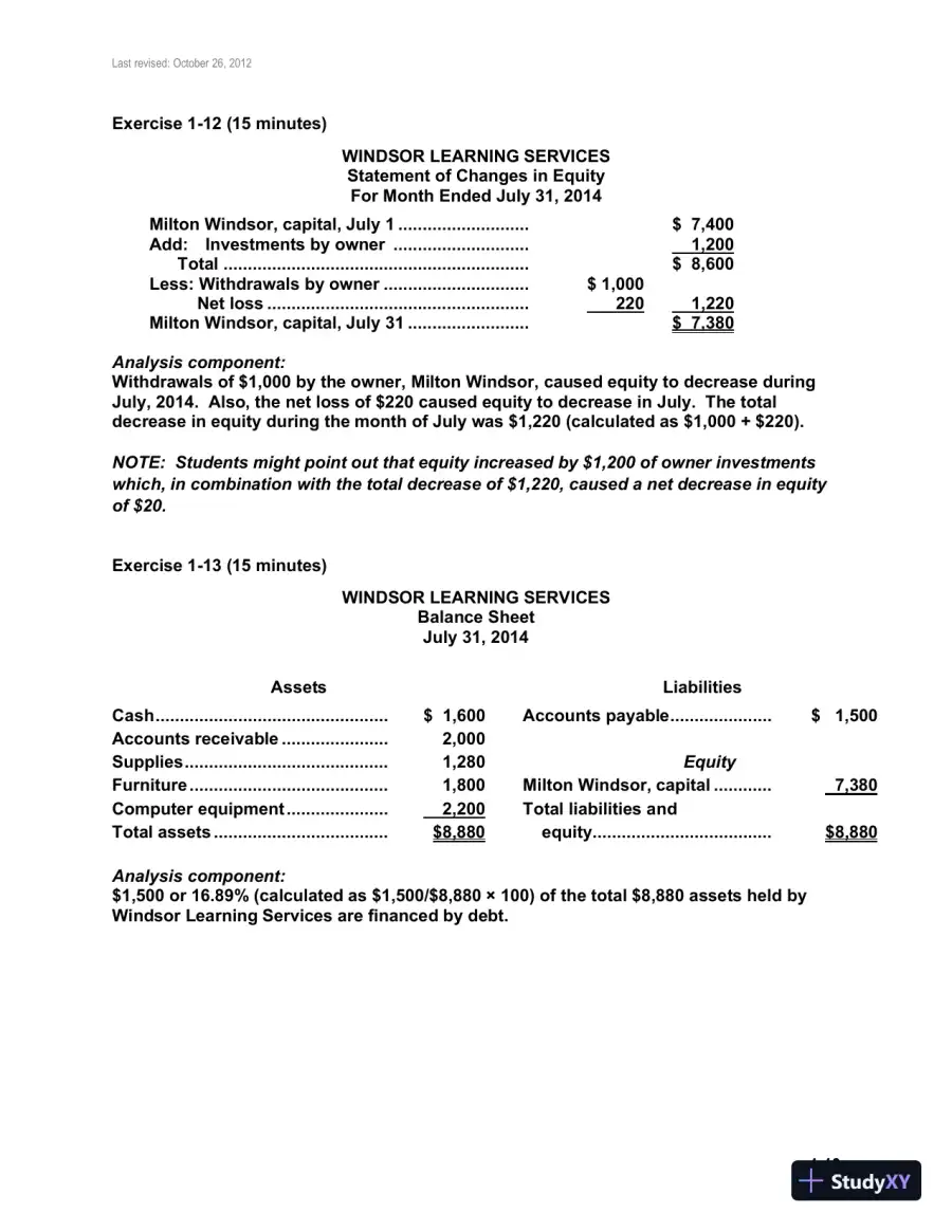 Fundamental Accounting Principles, Volume 1, 14th Canadian Edition Solution Manual, page 19