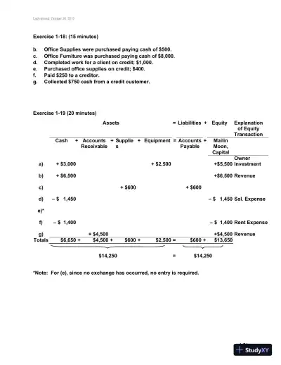Fundamental Accounting Principles, Volume 1, 14th Canadian Edition Solution Manual - Page 22 preview image
