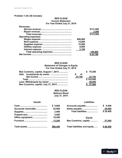 Fundamental Accounting Principles, Volume 1, 14th Canadian Edition Solution Manual - Page 29 preview image