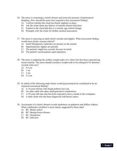 Test Bank For Health Assessment in Nursing, 6th Edition - Page 15 preview image