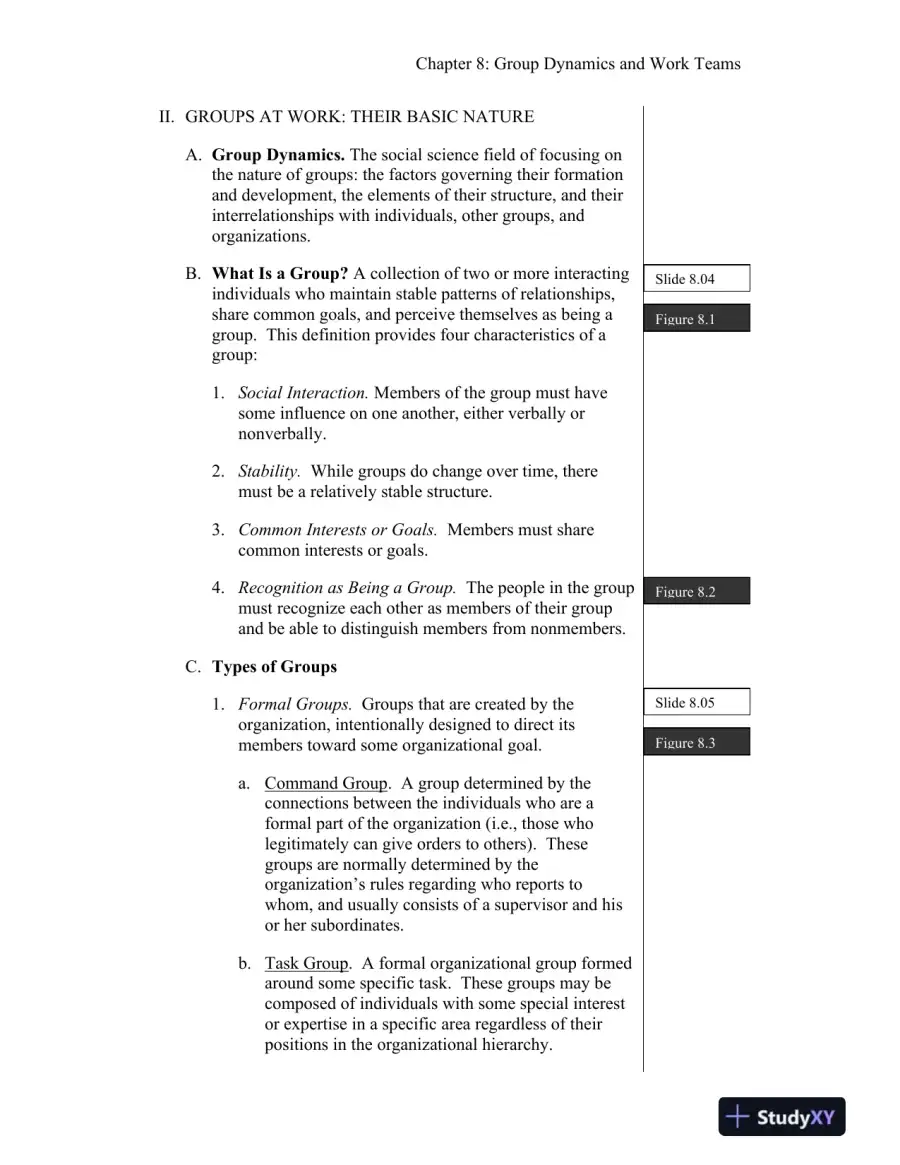Group Dynamics and Work Teams: Theories, Stages, and Effectiveness, page 4