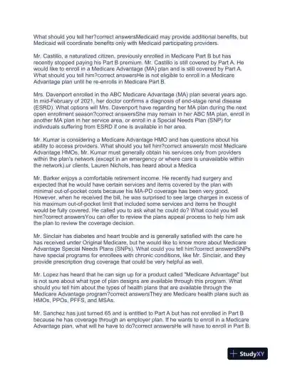 2022-2023 AHIP Healthcare Final Exam With Answers (216 Solved Questions) - Page 7 preview image