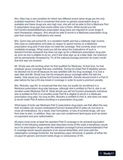 2022-2023 AHIP Healthcare Final Exam With Answers (216 Solved Questions) - Page 9 preview image