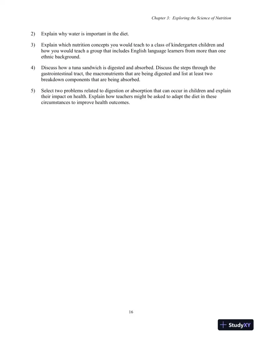 Test Bank for Nutrition, Health and Safety for Young Children: Promoting Wellness, 3rd Edition, page 19