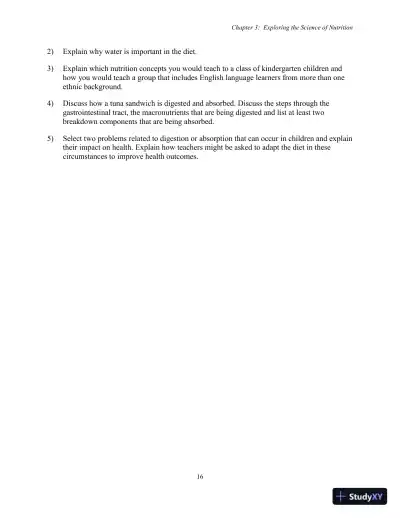 Test Bank for Nutrition, Health and Safety for Young Children: Promoting Wellness, 3rd Edition - Page 19 preview image