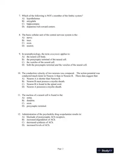 Julien's Primer of Drug Action Thirteenth Edition Test Bank - Page 3 preview image