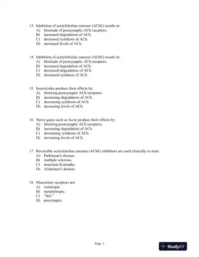 Julien's Primer of Drug Action Thirteenth Edition Test Bank - Page 4 preview image