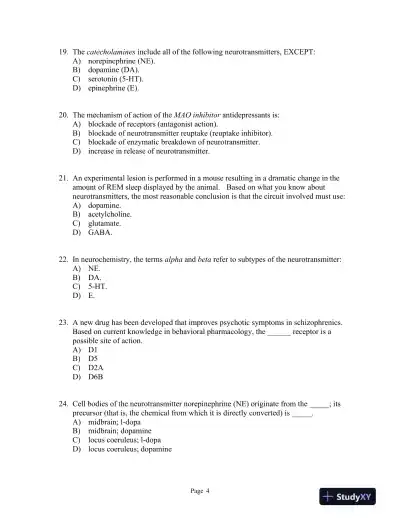 Julien's Primer of Drug Action Thirteenth Edition Test Bank - Page 5 preview image