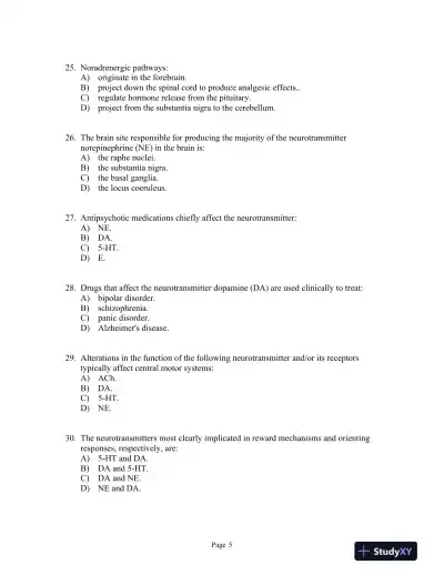 Julien's Primer of Drug Action Thirteenth Edition Test Bank - Page 6 preview image