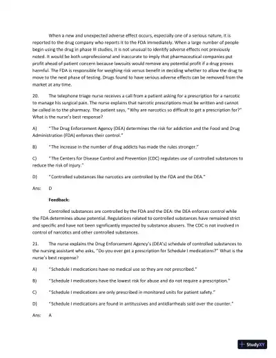 Test Bank For Focus On Nursing Pharmacology Sixth Edition - Page 11 preview image