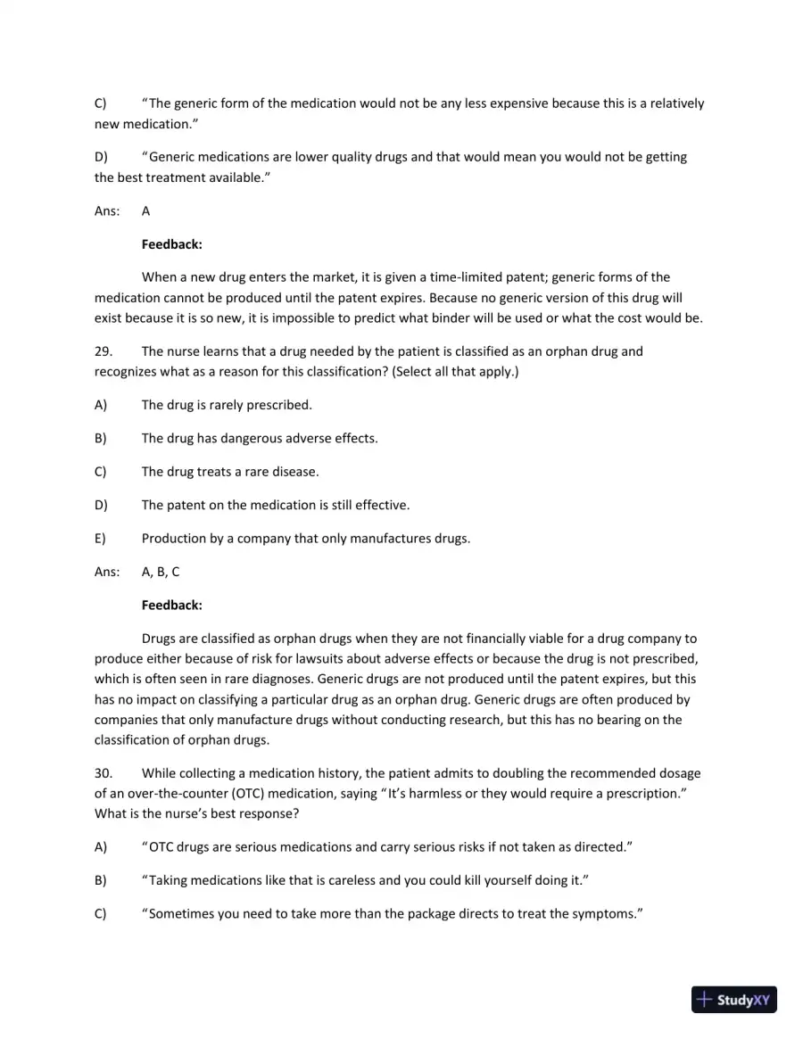 Test Bank For Focus On Nursing Pharmacology Sixth Edition, page 15