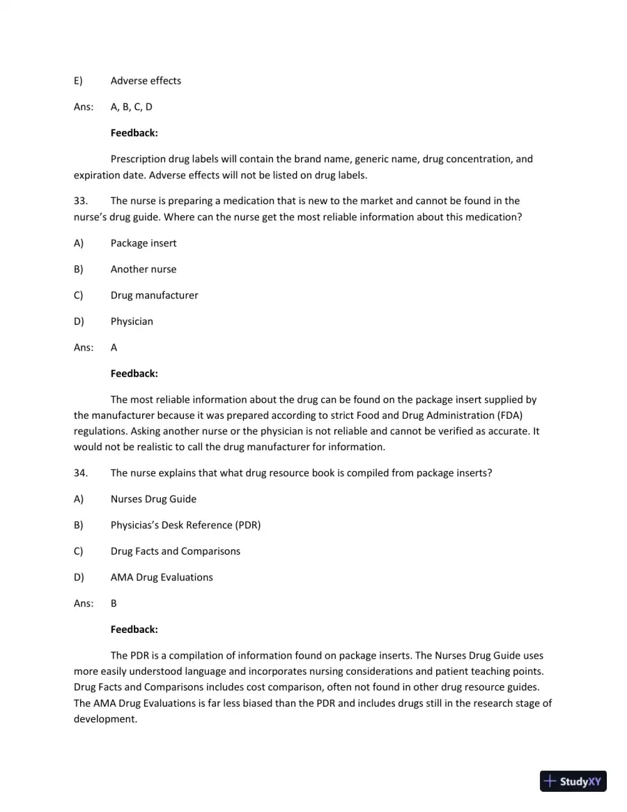 Test Bank For Focus On Nursing Pharmacology Sixth Edition, page 17
