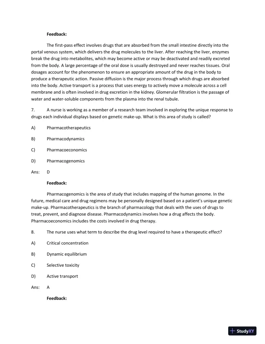 Test Bank For Focus On Nursing Pharmacology Sixth Edition, page 21