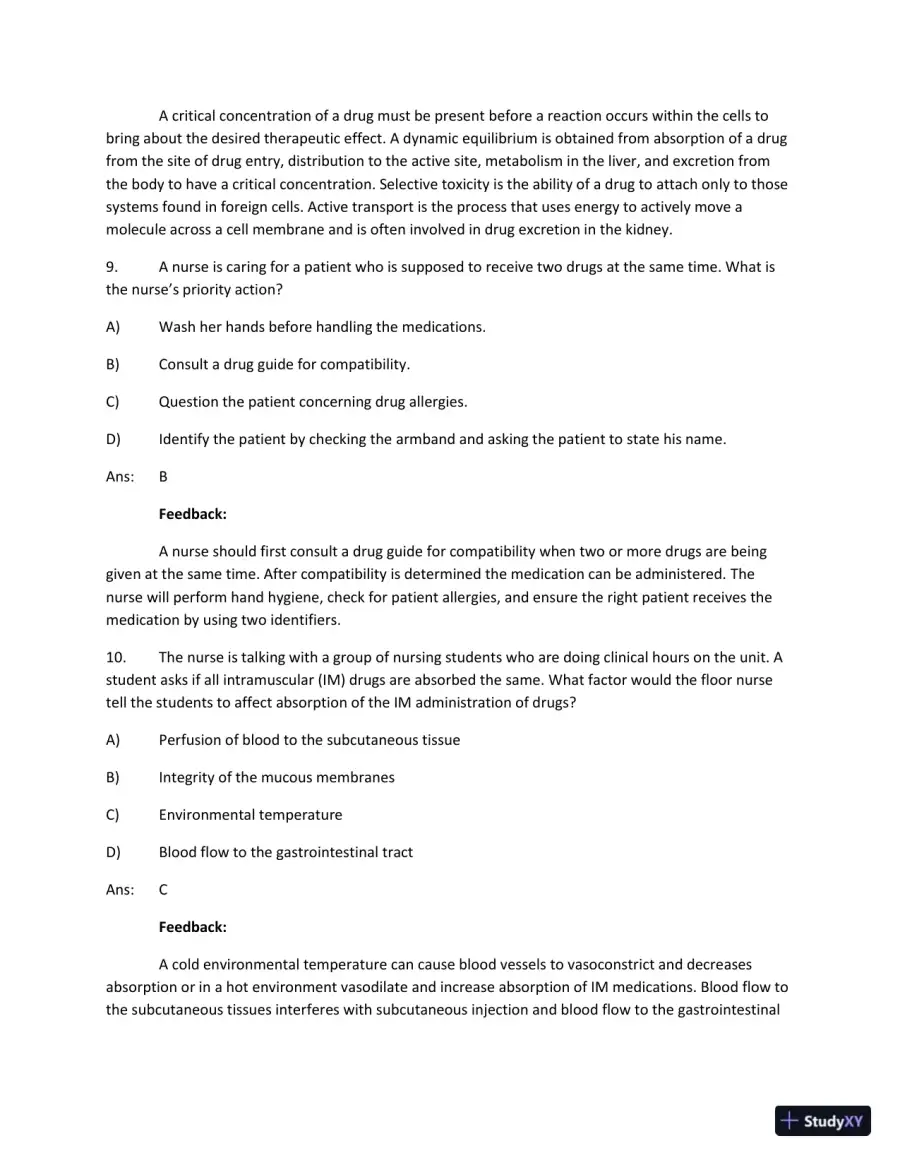 Test Bank For Focus On Nursing Pharmacology Sixth Edition, page 22