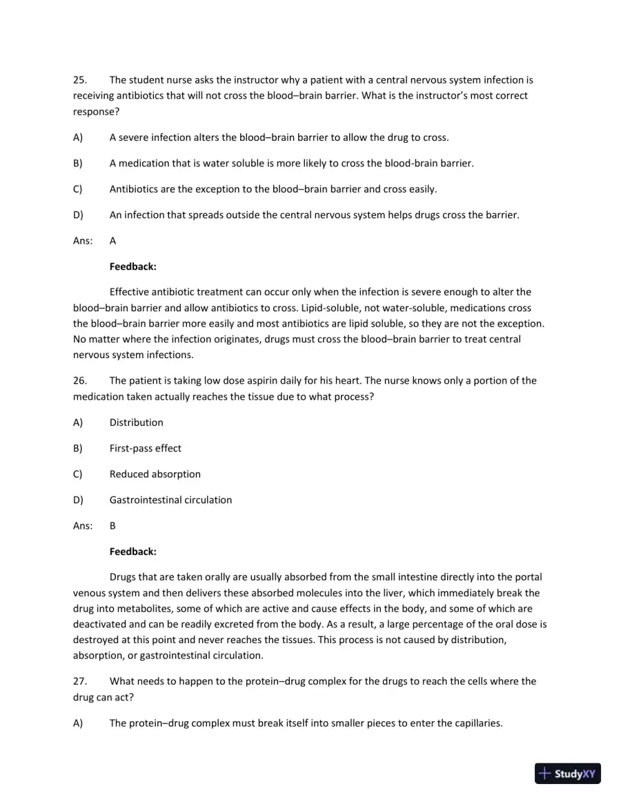 Test Bank For Focus On Nursing Pharmacology Sixth Edition, page 29