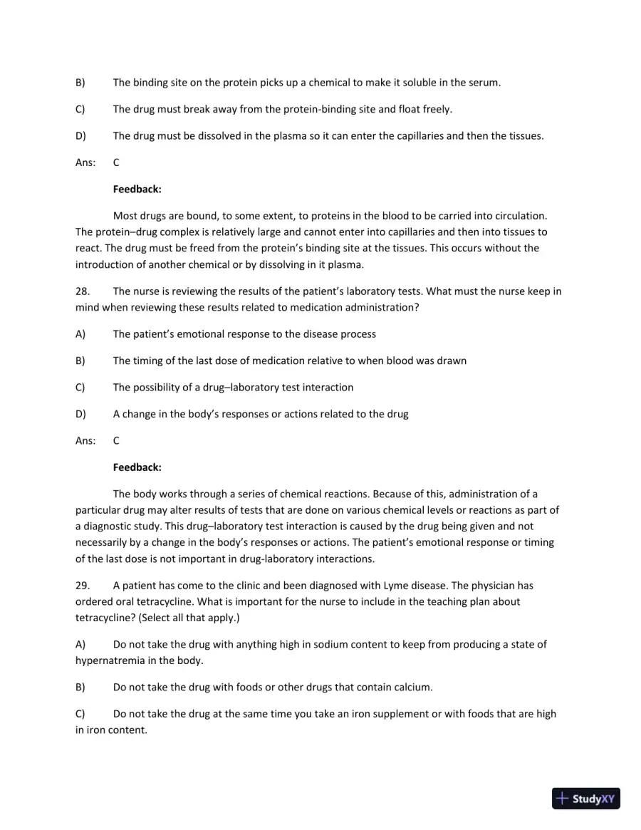 Test Bank For Focus On Nursing Pharmacology Sixth Edition, page 30