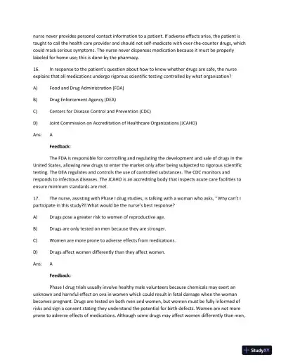 Test Bank For Focus On Nursing Pharmacology Sixth Edition - Page 9 preview image