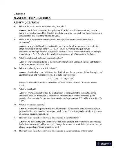 Solution Manual for Automation, Production Systems, and Computer-Integrated Manufacturing, 5th Edition - Page 10 preview image